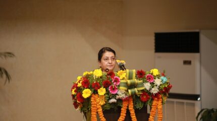 देशमा भ्रष्टाचार नियन्त्रण हुन अपरिहार्य छ : राष्ट्रपति