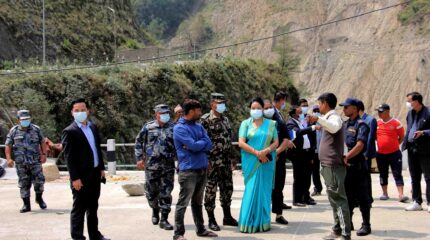 शहरी विकासमन्त्री गुरुङद्वारा बञ्चरेडाँडा ल्याण्डफिल साइटको स्थलगत निरीक्षण [फोटोफिचर]