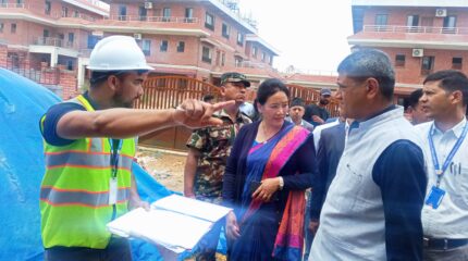 मन्त्री क्वार्टर निर्माण यथासक्य पूरा गर्न शहरी विकासमन्त्री गुरुङको निर्देशन