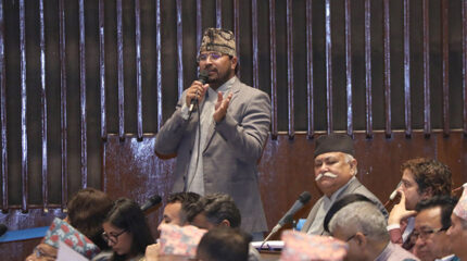 सांसद शाहीको प्रश्न– भौत्तिक पूर्वाधार मन्त्री धनुषा र झापाको हो कि नेपालको?