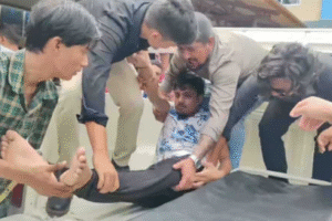 दमकमा हवाई फायर, केही प्रहरी र प्रदर्शनकारी घाइते