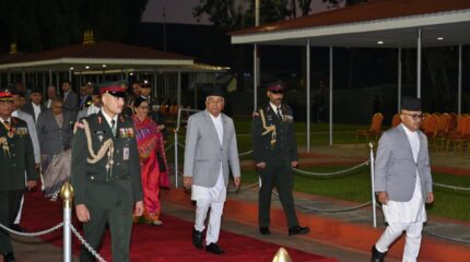 कतारबाट फर्किए राष्ट्रपति पौडेल