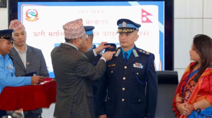 प्रहरीको मनोबल बढाउँदै जनअपेक्षा पूरा गर्ने नवनियुक्त प्रहरी महानिरीक्षक कार्कीको प्रतिबद्धता