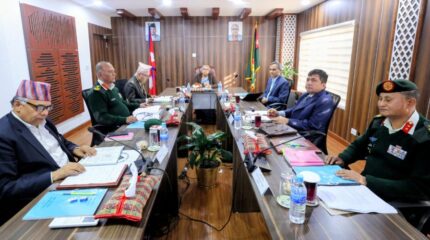 सिंहदरबारमा सुरक्षा परिषद् बैठक जारी