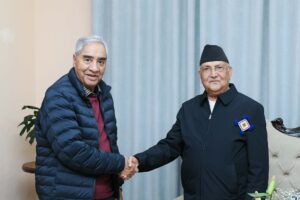 चुनाव कि संसद् पुनर्स्थापना भन्ने बहसका बीच देउवा-ओली भेटवार्ता