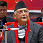 राष्ट्रिय झण्डा ओडेर सिंहदरबार जलाउने जस्तो नक्कली आवरण, नक्कली काम गर्ने पार्टी एमाले हाेइन : अध्यक्ष ओली