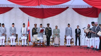 नवनियुक्त चार मन्त्रीले लिए शपथ