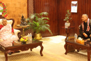 सिंहदरबारमा दुर्गा प्रसाईंसँग वार्ता